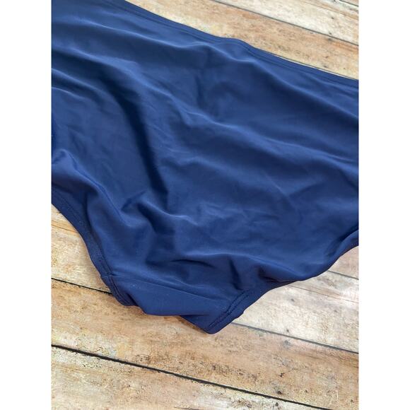 Kona Sol Women's Full Coverage Hipster Bikini Bottom Navy Blue XL - Picture 6 of 7